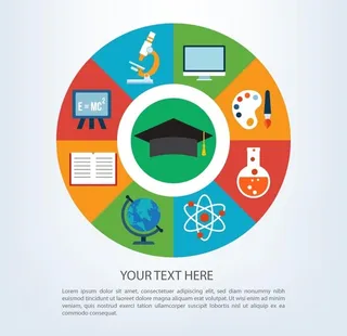 教育元素圆盘图片