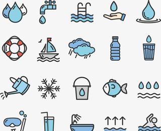 水元素主题图标图片