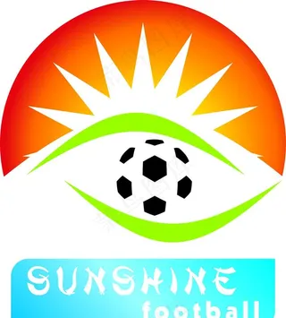 阳光足球标志图片