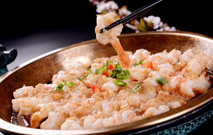 蒜蓉蒸汉虾图片