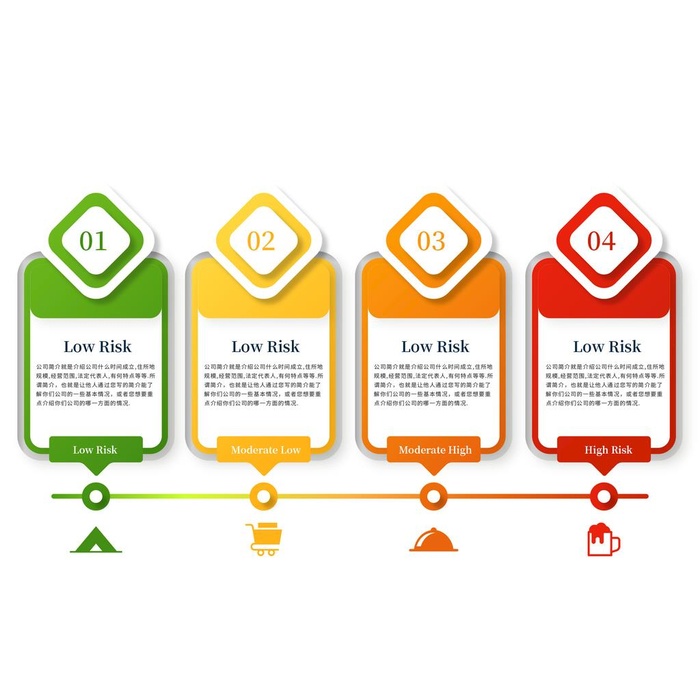 简约步骤规划信息图表设计图片