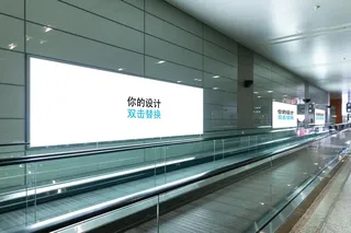 高铁地铁海报广告样机图片