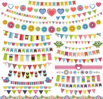 矢量三角吊旗拉旗图片