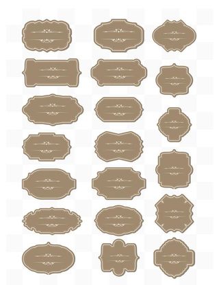 复古标签边框图片