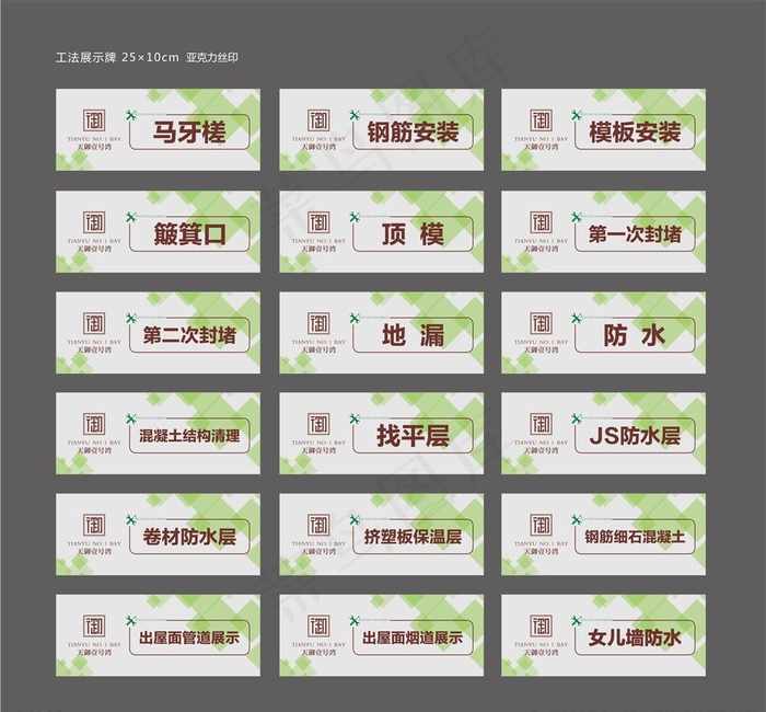 样板间标识牌图片cdr矢量模版下载