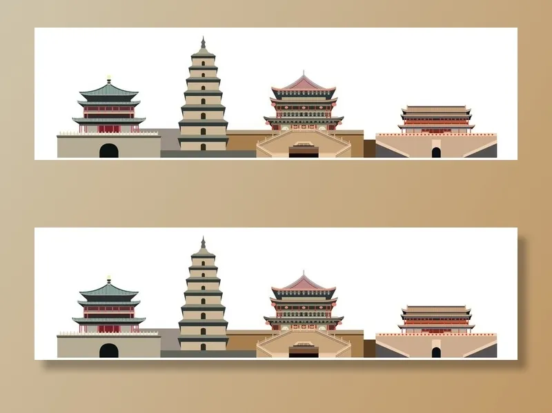 西安图片ai矢量模版下载