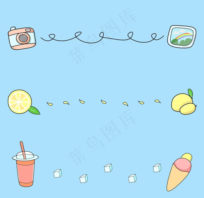 分割线图片(2000x2000)psd模版下载
