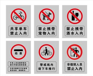 禁止标牌图片