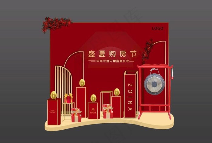 金蛋堆头图片psd模版下载