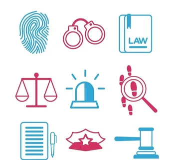 法律元素矢量图片