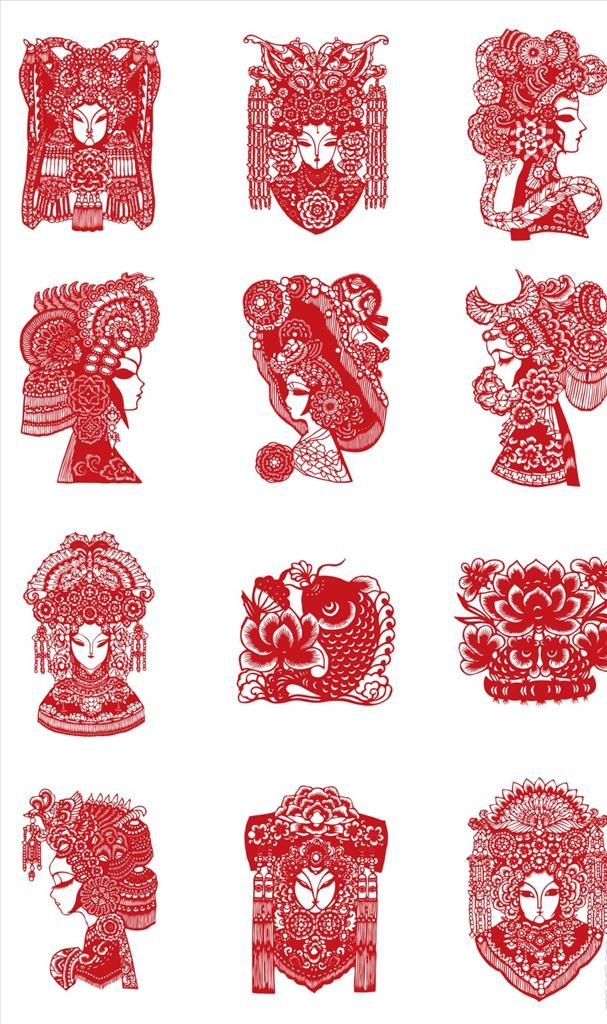 中国传统文化剪纸图片