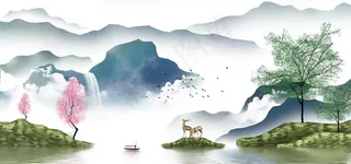 现代轻奢背景墙图片