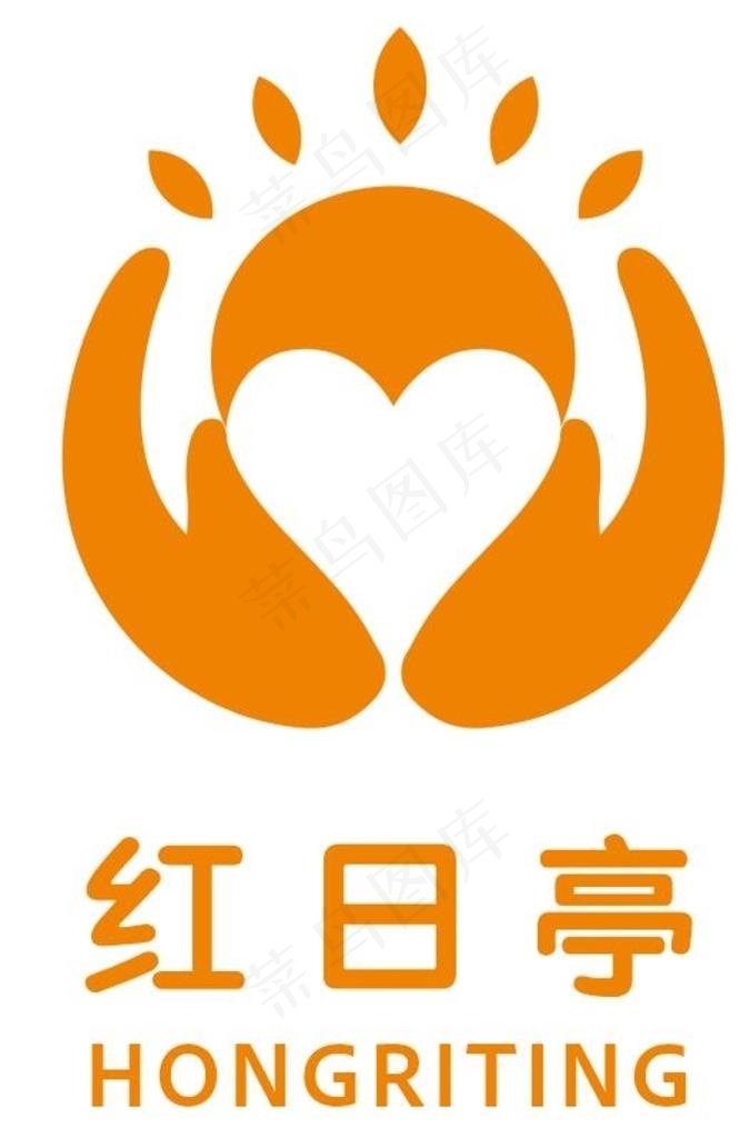 红日亭标志图片cdr矢量模版下载