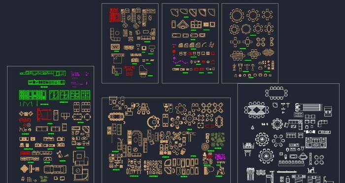cad家具大全图块室内图片