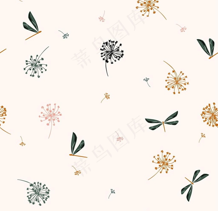 植物印花图案图片
