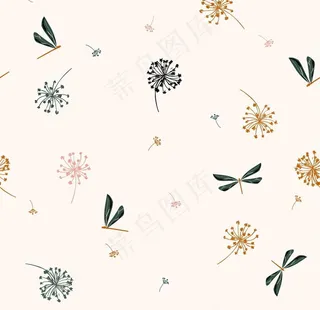 植物印花图案图片