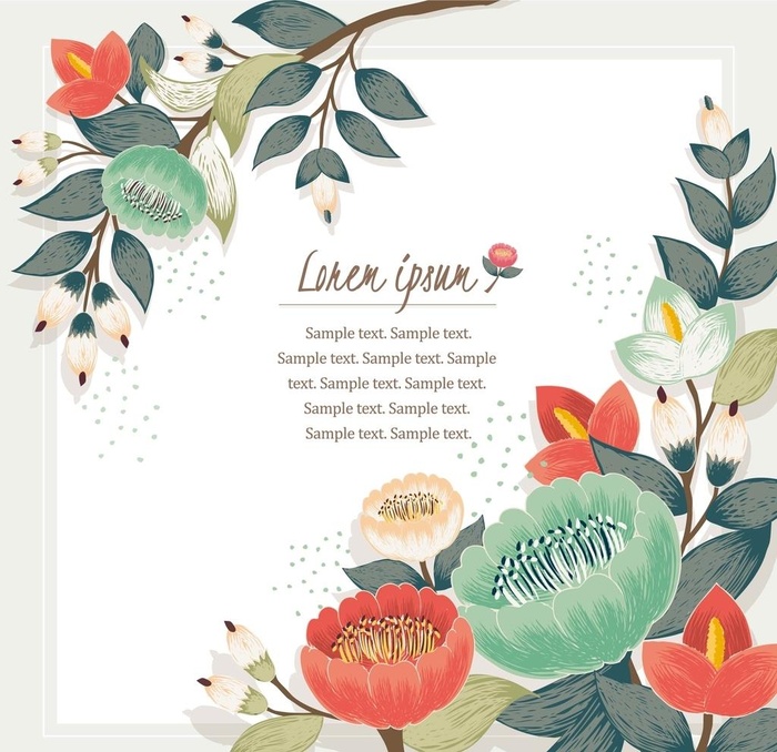 花店广告素材图片