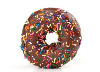 巧克力甜甜圈摄影素材  图片