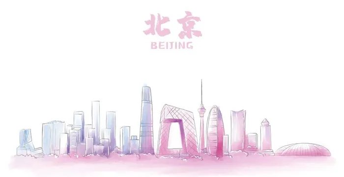 漫画,建筑,手绘,地标,高楼,城市,,设计,