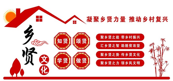 乡贤文化图片(9448x4725)psd模版下载
