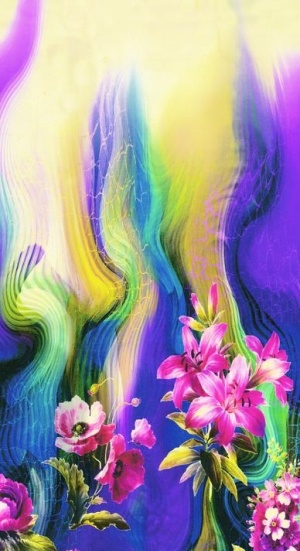 定位花图片