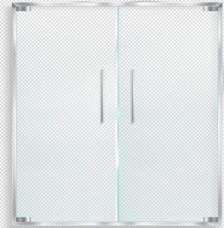 矢量手绘双开门图片