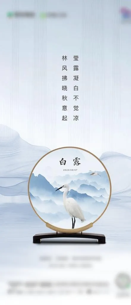 白露图片psd模版下载