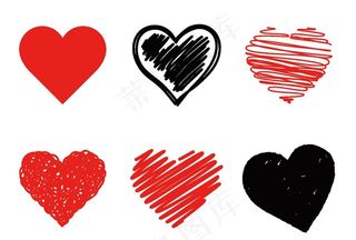 爱心矢量图图片