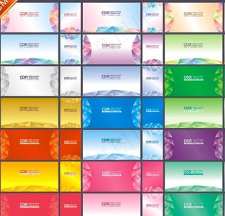 彩色  名片 展板 水晶背景图片