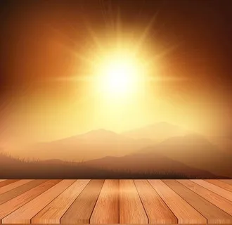 观景台阳光风景图片