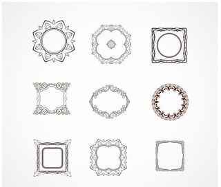 欧式花纹花边图片