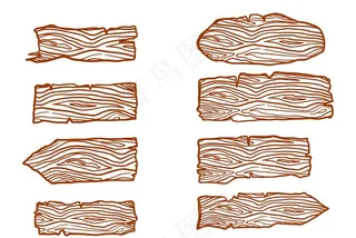 卡通手绘木板 木纹图片