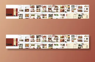 高档菜谱设计图片