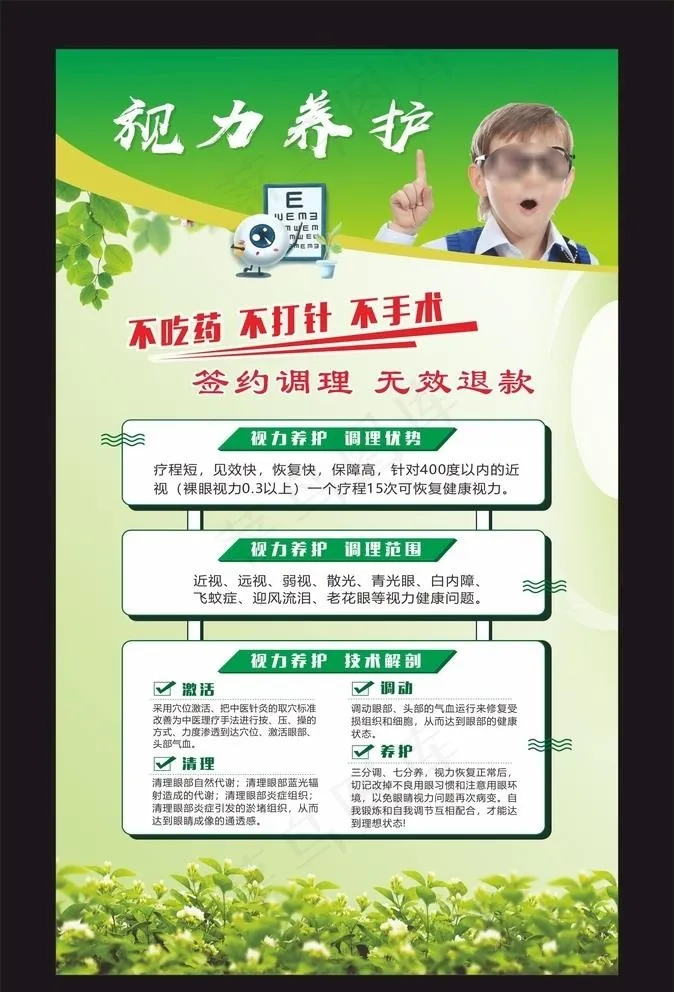 视力养护图片cdr矢量模版下载