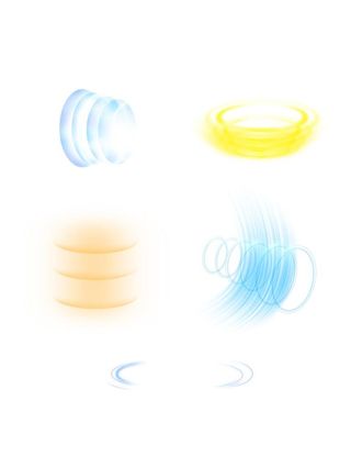 发光效果组合元素图片