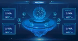 数据可视化大屏UI设计图片