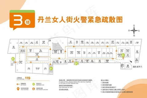 商场消防疏散图图片 商场消防疏散图图片