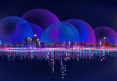 地产炫光城市图片