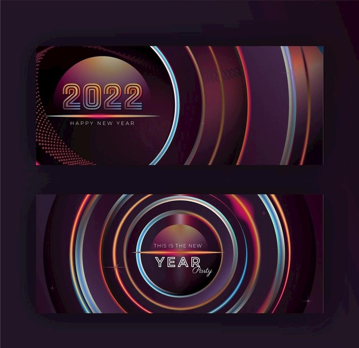 2022新年科技横幅图片eps,ai矢量模版下载