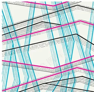 手绘几何密集线条图案矢量图图片