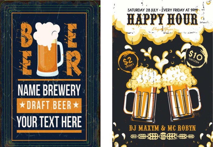 啤酒海报图片
