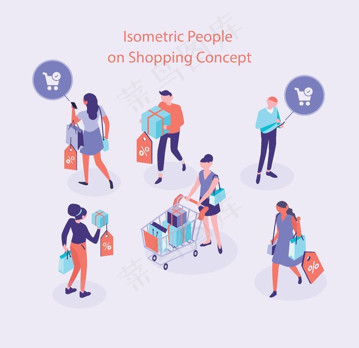 等距视角素材图片