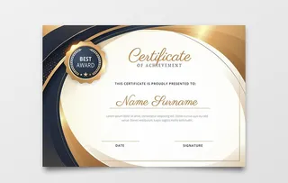 荣誉证书模板图片