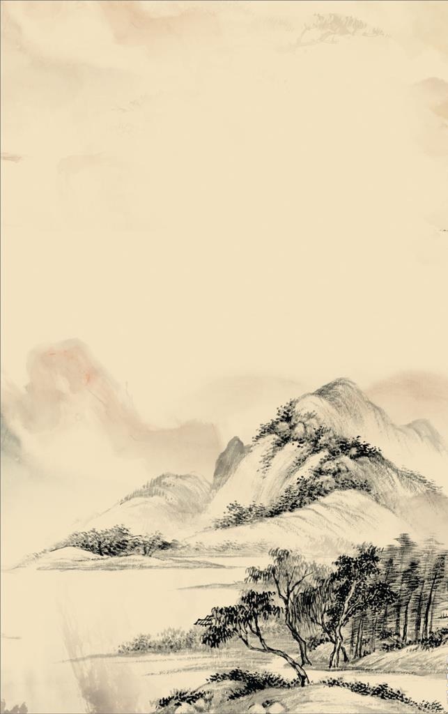 高山树林图片cdr矢量模版下载