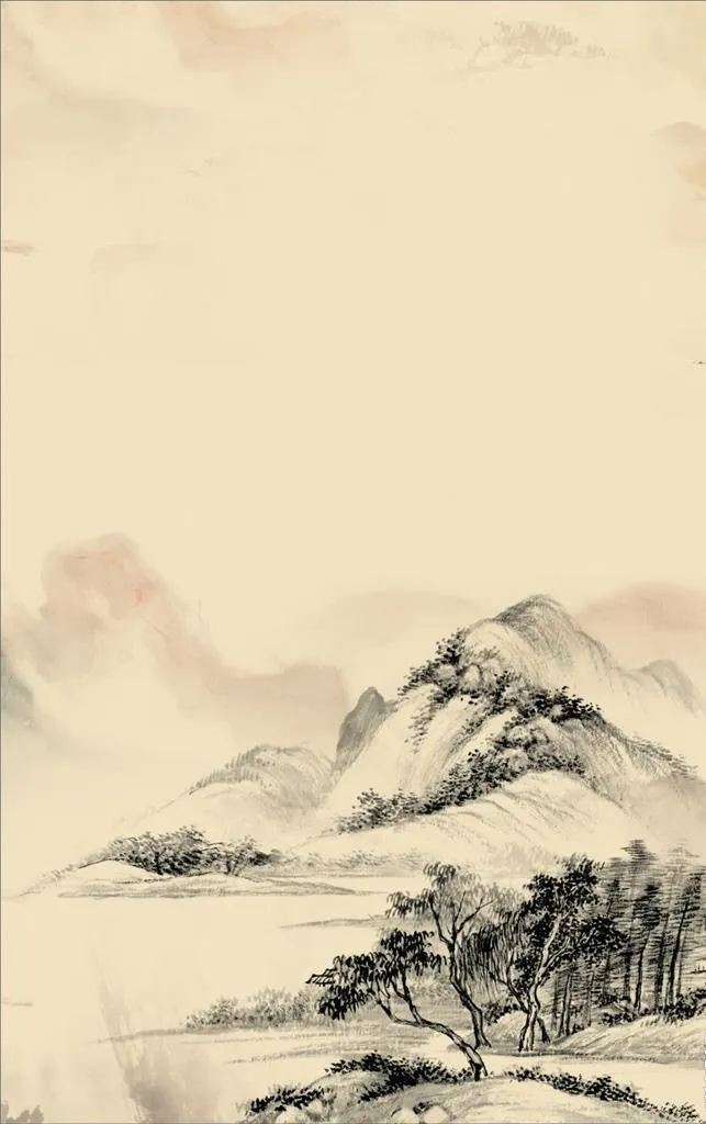高山树林图片cdr矢量模版下载