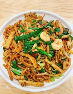 海鲜炒粉签图片 海鲜炒粉签图片