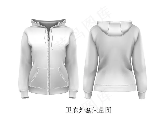 卫衣外套图片ai矢量模版下载