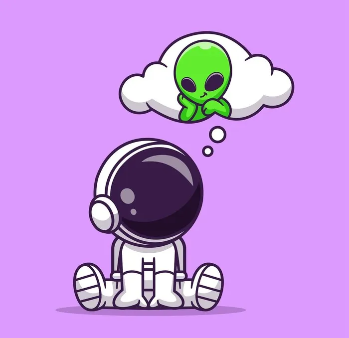 Q版宇航员  思念图片