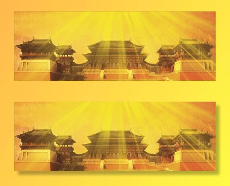 古风宫殿背景图片(9449x3543)psd模版下载