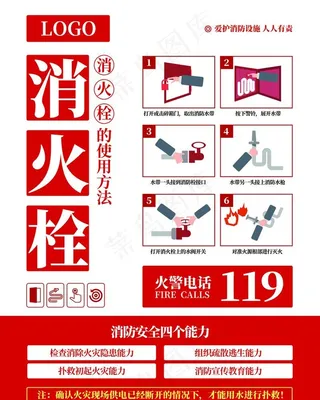 消防栓使用方法图片